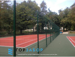 Купить ограждение спортплощадки из 3Д панелей высота 4м