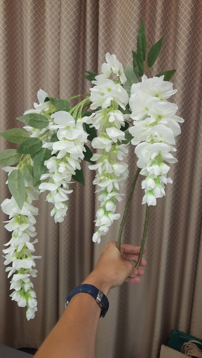 Ветка глицинии, длина 90 см, регулируется