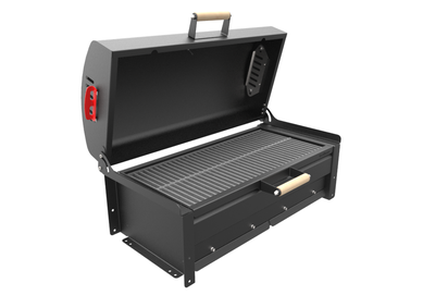 Крышка Гриль-Барбекю (с решёткой из чугуна) на топке мангала Редлайнер