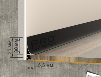 Corner 584 плинтус с размерами