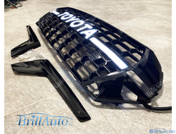 Решетка Toyota Land Cruiser 200 2015-2021 в стиле 300 GR Sport LED, с подсветкой