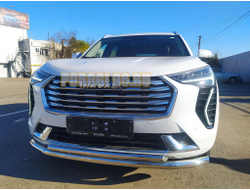 Защита переднего бампера двойная d60/62 для Haval Jolion 2021-