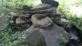 Песчаные плиты 50-80 см (толщина 10-15 см)