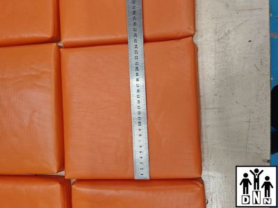 Модульный мягкий пол DNN 25х25х3 см тент оранжевый