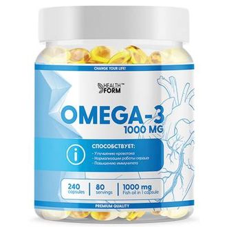 OMEGA 3 1000 MG (240 капсул)HEALTH FORM