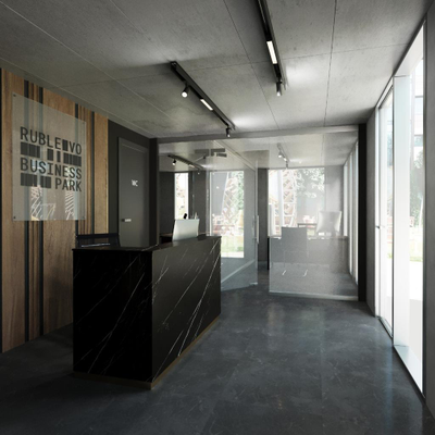 Декоративные панели имитирующие бетон из МДФ с покрытием "микроцемент"