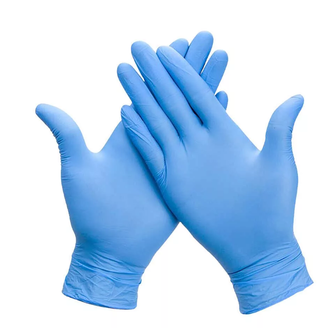 Перчатки универсальные нитриловые «Оптимум» L, синие ,100 шт/упак.