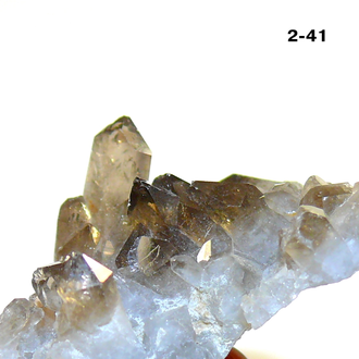 Раухтопаз натуральный (микро-друза) Казахстан №2-41: 39,0г - 49*47*32мм