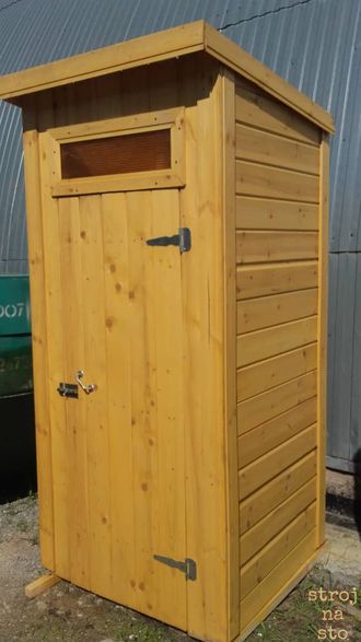 Туалет Огонёк (Размер 1-1-2.2м)