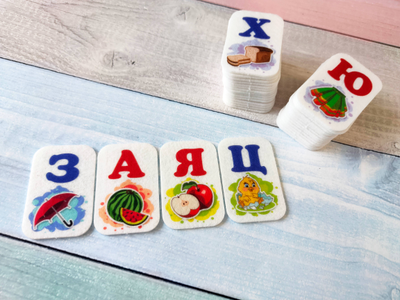 Алфавит из фетра на магнитах