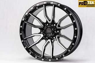 Комплект дисков R20 9,0J ET+15 6*139,7 FBX 5214 Черный с полированными лучами (R566)