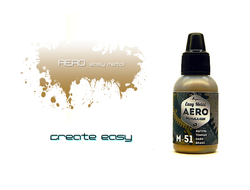Pacific88: Краска акриловая Aero Easy Metal M-51 "Латунь темная" (18 мл.)