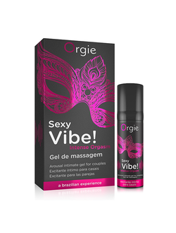 21227 Гель Orgie Sexy Vibe Intense Orgasm с эффектом вибрации, 15 мл