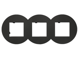 Рамка 3 поста матовая черная Siza Vieira - Quadro 45 - Efapel 43930 TPM