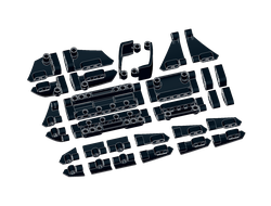 TP1, Комплект оригинальных панелей LEGO Technic  30 шт., Black