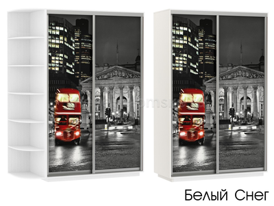 Шкаф-купе Дуо-Фото (Ночной Лондон) 1200*450*2200