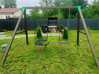 Качельный модуль "Гнездо-паутинка + одиночные"