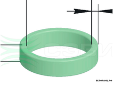 Прокладка впускного коллектора (сапуна) K4M | Renault Megane, Fluence, Logan, Duster аналог 8200236726