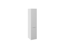 Спальня ГЛОСС - Шкаф для белья с зеркальной дверью Белый глянец