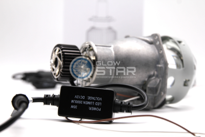 Комплект Hella 3R (5R) H7 с Led лампами H7, M9 3D LED360 35W, 5500K - 6000K