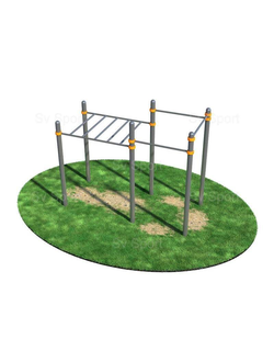 Спортивный комплекс Sv Sport Workout рукоход с тремя турниками ВОРК45