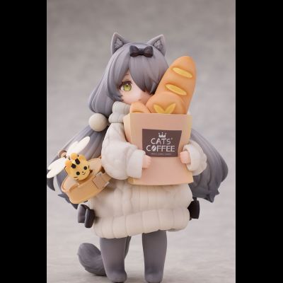 Набор из двух фигурок с декорациями Customer Cat DLC Series, Tea Time Cats Meow Town &quot;Bread House&quot;