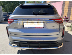 Защита заднего бампера угловая большая d60 для Haval F7 2022-2024