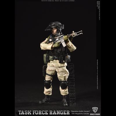 Сержант отряда "Дельта" военного спецназа  США ("Падение Черного Ястреба") - Коллекционная фигурка 1/12 scale US Delta Special Force - master sergeant (LW005) - Crazy Figure