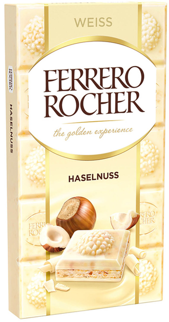 Шоколад FERRERO ROCHER  White белый 90гр (16)