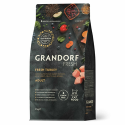 Grandorf Fresh для взрослых кошек с индейкой и бататом, 2 кг