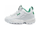 Женские кроссовки Fila Disruptor 2 Бело-Зеленые (36-40)