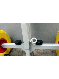 ТЕЛЕЖКА ДЛЯ ЛОДОЧНОГО МОТОРА "МИЧМАН - 2.1" (полиуретановые колеса)