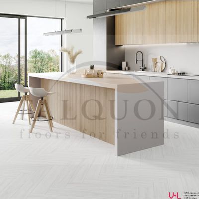 SPC ламинат The Floor Herringbone White D2935 42 класс толщина 6.0 мм с фаской и подложкой замковый 1.752 м2