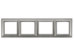 Рамка 4 поста, алюминий - ECO Profi Standart - Jung EPS484AL