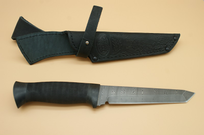 Нож "Н10"  черный дамаск  ЗЗОСС  Златоуст