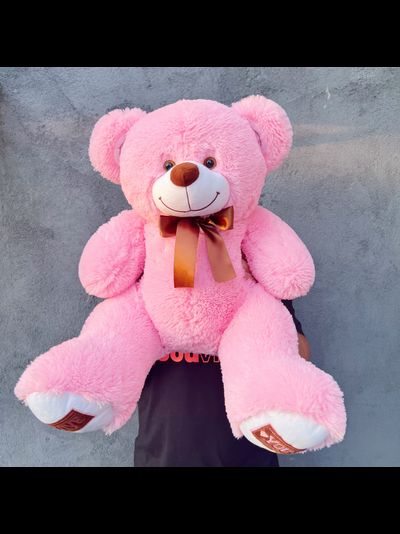Плюшевый мишка 90 см розовый Микки