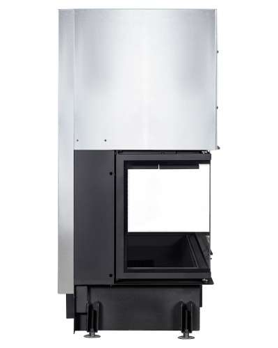 Каминная топка Дельта 1200 B три стекла принтинг черный шамот, Экокамин (Россия)