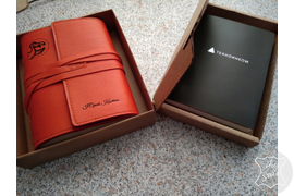 кожаные ежедневники с логотипом, лазерная гравировка логотипа, тиснение логотипа