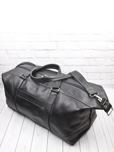 Кожаная дорожная сумка Avellino black (арт. 4039-01)