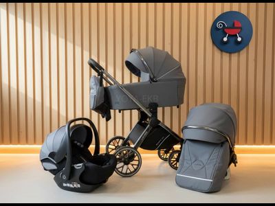 Детская коляска 3 в 1 Luxmom 888X Серый