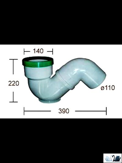 Сифон CREAVIT для Чаши Генуя с гидрозатвором,