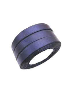 Лента атласная 12 мм, цвет нэви  арт. 81