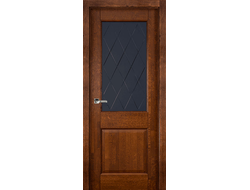 Дверь Элегия  "Орех античный"  остекленная