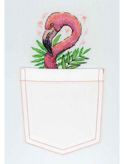 Набор для вышивания в-248 Розовый фламинго