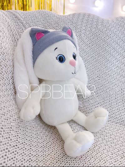 Зайка Мия 35 см в повязке