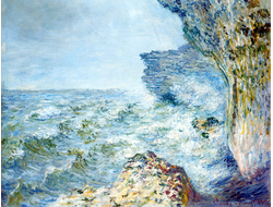 Купить греющую картину с фото репродукции Клода Моне Море в Фекаме