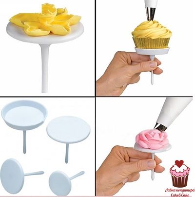 Гвоздики для моделирования цветов, пластик, 4 шт.