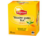 Чай черный  пакетированный Lipton Yellow Label 100 пак.