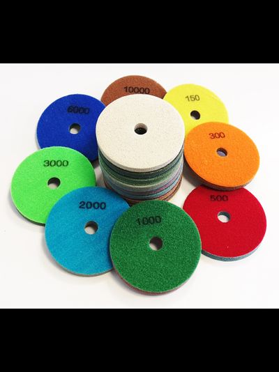 Спонж Полировальный диск для мрамора  (100 мм) - 8 шаговый