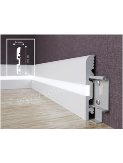 Напольный плинтус 1 UHD 15/90СL / подсветка